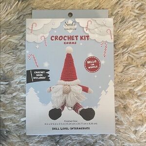 Crochet Kit Gnome - Red and White